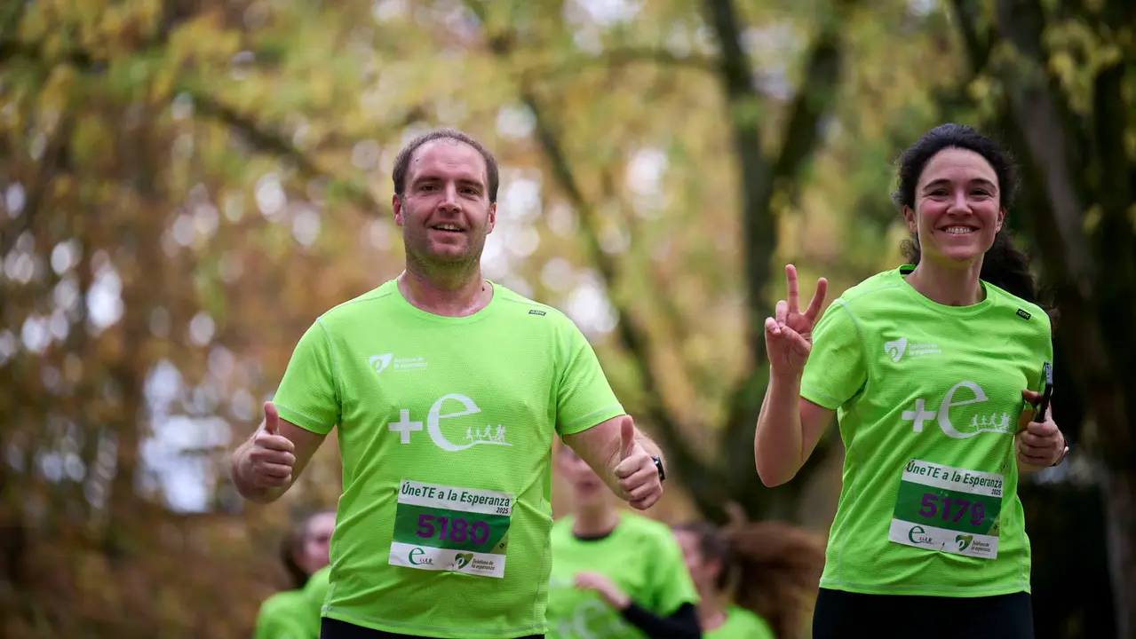 VII Carrera Popular Solidaria '+e', organizada por el Teléfono de la Esperanza de Navarra. PABLO LASAOSA