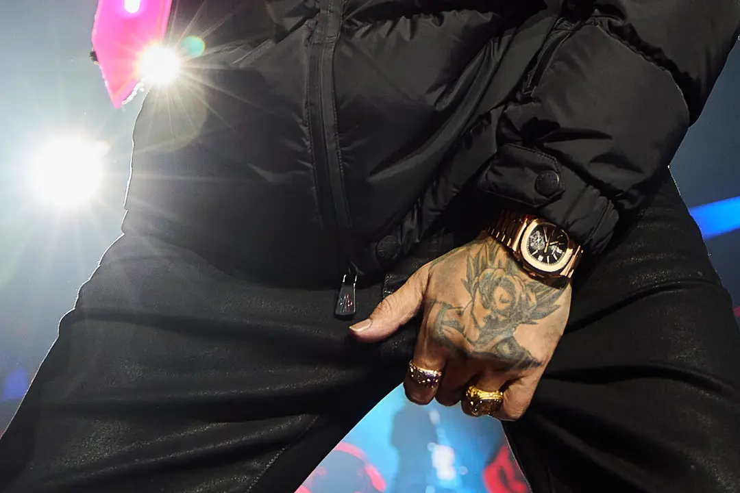 Concierto del cantante y compositor puertorriqueño de reguetón y trap latino Anuel AA en el pabellón Navarra Arena de Pamplona dentro de su gira Europe Tour 2025. IÑIGO ALZUGARAY