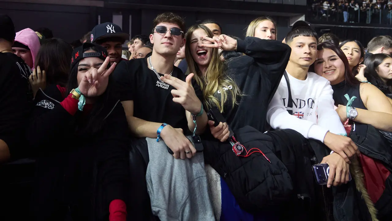 Concierto del cantante y compositor puertorriqueño de reguetón y trap latino Anuel AA en el pabellón Navarra Arena de Pamplona dentro de su gira Europe Tour 2025. IÑIGO ALZUGARAY