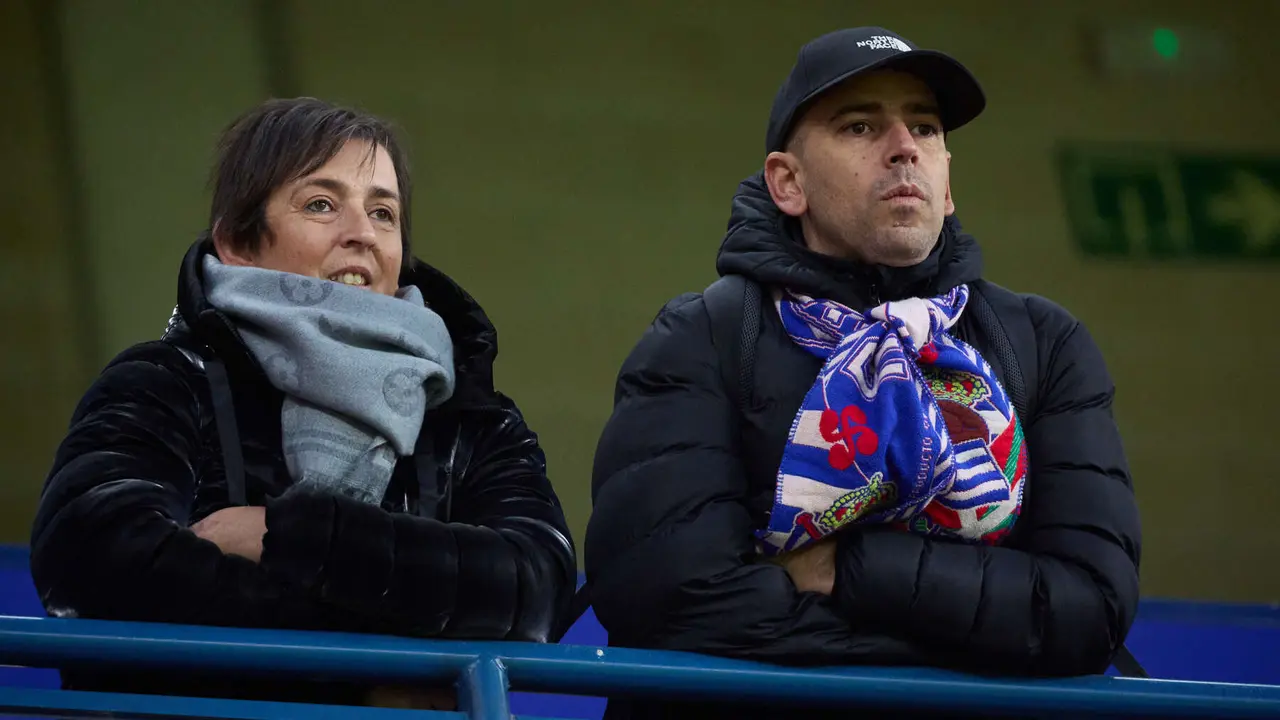 La grada del estadio de El Sadar durante el partido de La Liga EA Sports entre CA Osasuna y Real Sociedad disputado en Pamplona. IÑIGO ALZUGARAY