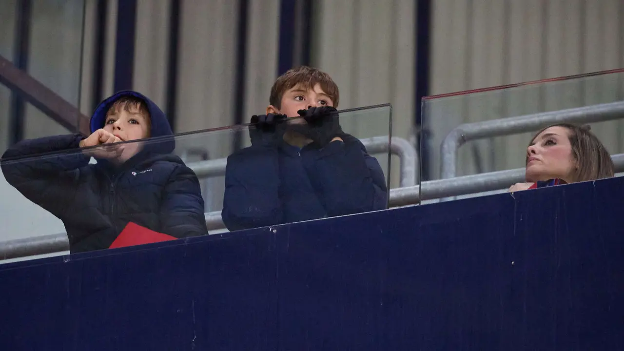 La grada del estadio de El Sadar durante el partido de La Liga EA Sports entre CA Osasuna y Real Sociedad disputado en Pamplona. IÑIGO ALZUGARAY