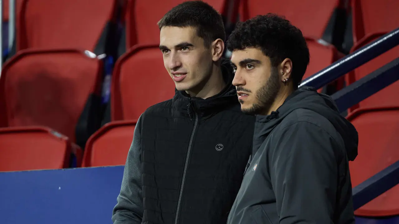La grada del estadio de El Sadar durante el partido de La Liga EA Sports entre CA Osasuna y Real Sociedad disputado en Pamplona. IÑIGO ALZUGARAY