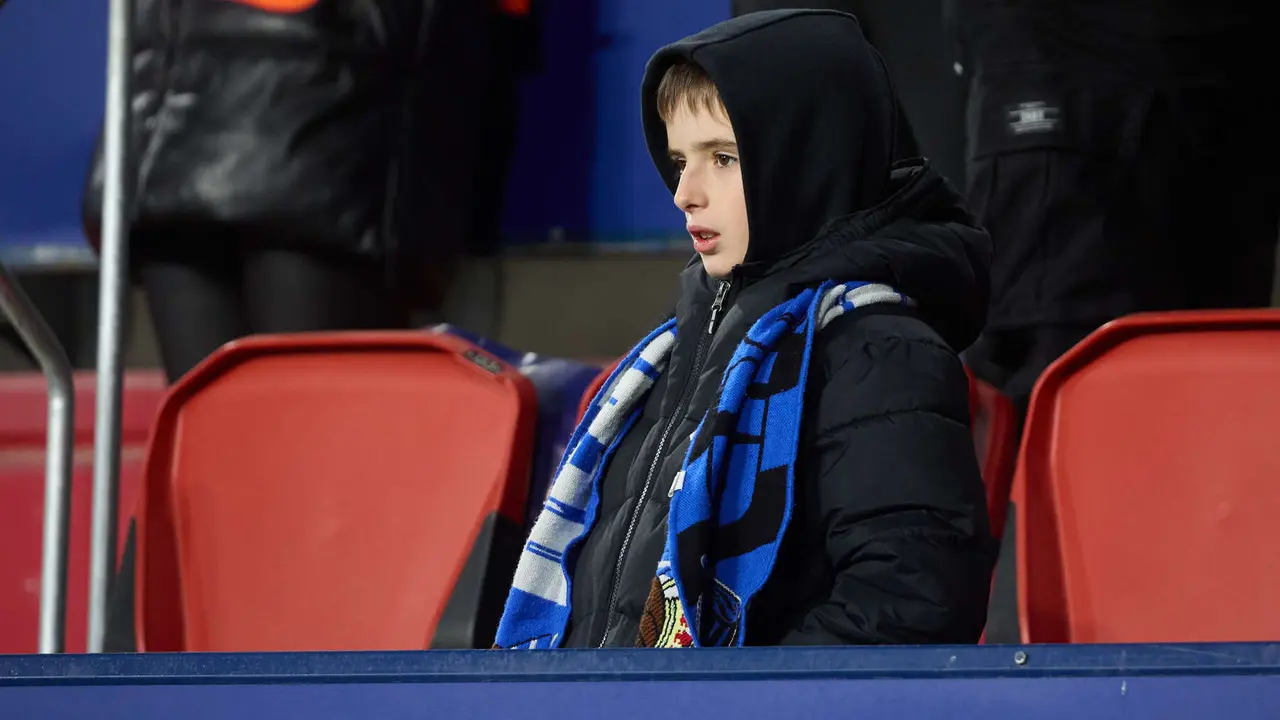 La grada del estadio de El Sadar durante el partido de La Liga EA Sports entre CA Osasuna y Real Sociedad disputado en Pamplona. IÑIGO ALZUGARAY