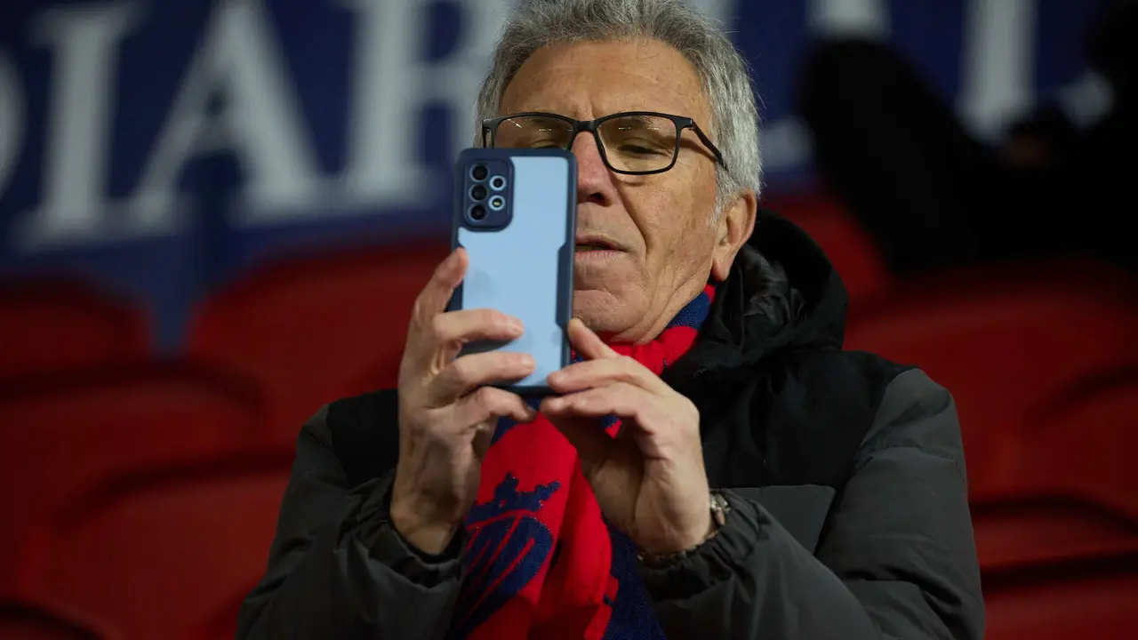 La grada del estadio de El Sadar durante el partido de La Liga EA Sports entre CA Osasuna y Real Sociedad disputado en Pamplona. IÑIGO ALZUGARAY
