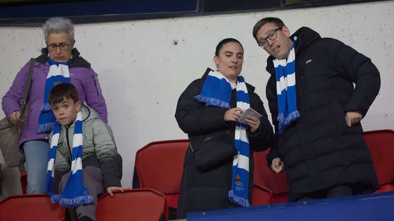 La grada del estadio de El Sadar durante el partido de La Liga EA Sports entre CA Osasuna y Real Sociedad disputado en Pamplona. IÑIGO ALZUGARAY