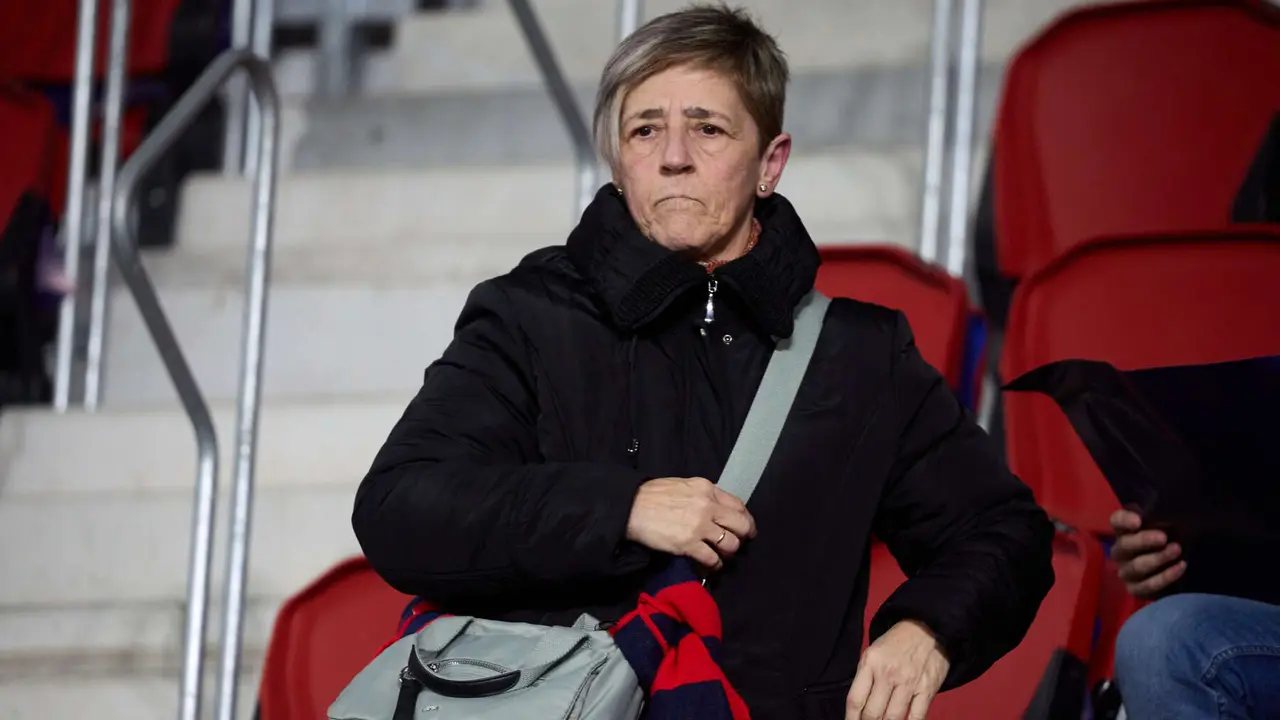 La grada del estadio de El Sadar durante el partido de La Liga EA Sports entre CA Osasuna y Real Sociedad disputado en Pamplona. IÑIGO ALZUGARAY