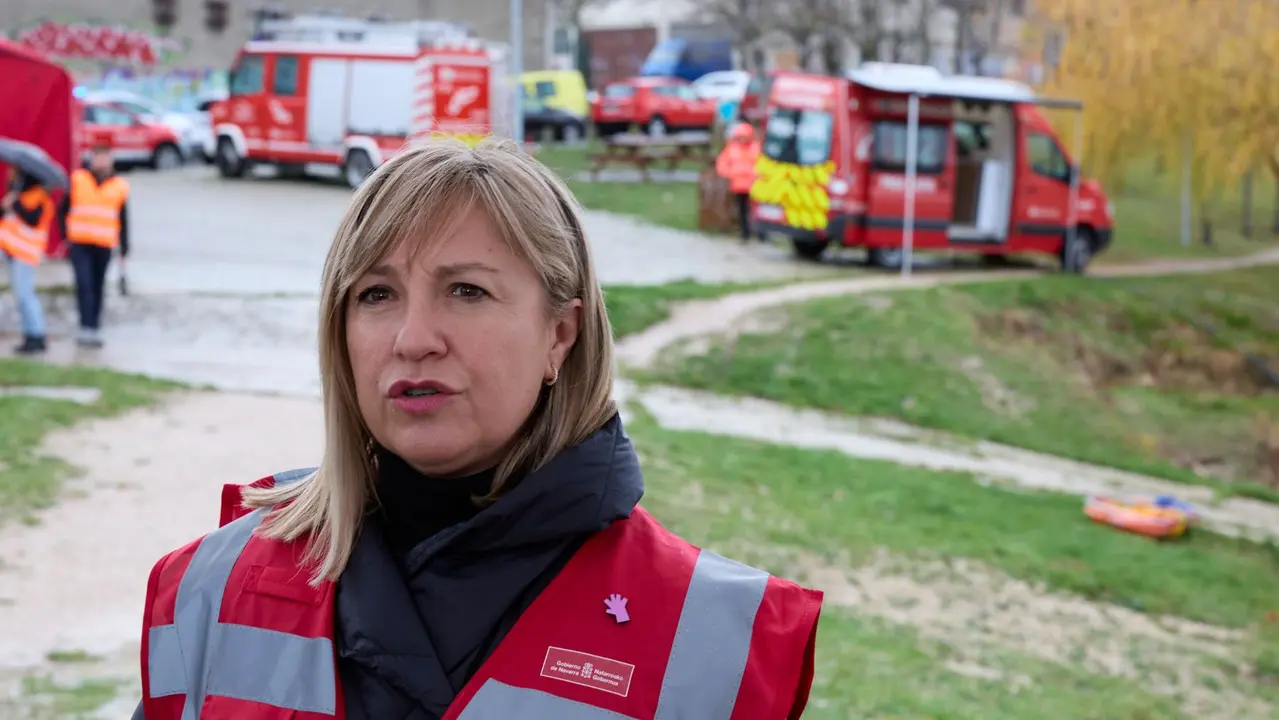 Simulacro de un accidente aéreo en Noáin. GOBIERNO DE NAVARRA