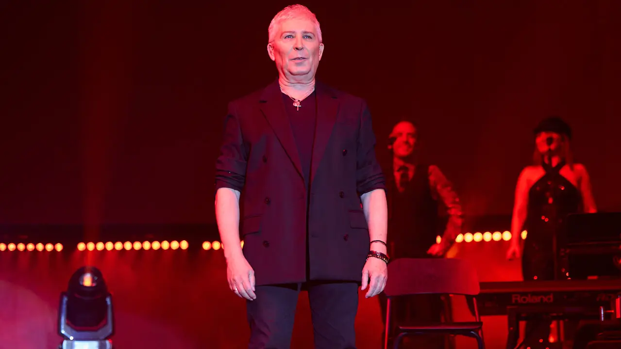 Concierto de los Pecos en el pabellón Navarra Arena dentro de su gira ' Dos Voces y Una Historia'. IÑIGO ALZUGARAY