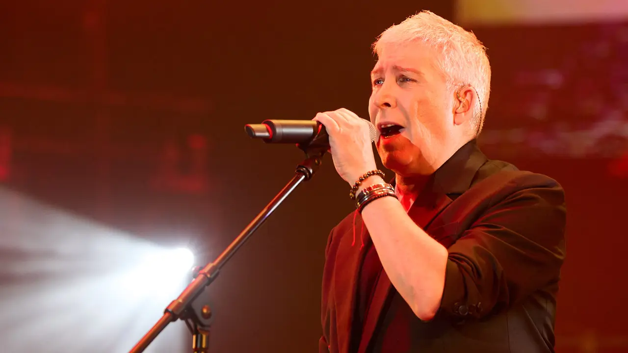 Concierto de los Pecos en el pabellón Navarra Arena dentro de su gira ' Dos Voces y Una Historia'. IÑIGO ALZUGARAY