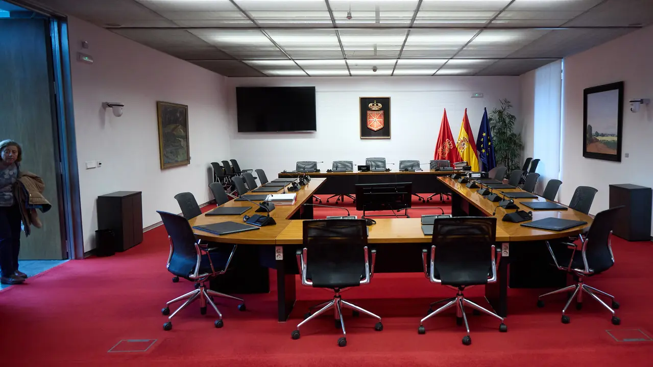 Jornada de puertas abiertas del Parlamento foral con motivo del Día de Navarra. IÑIGO ALZUGARAY