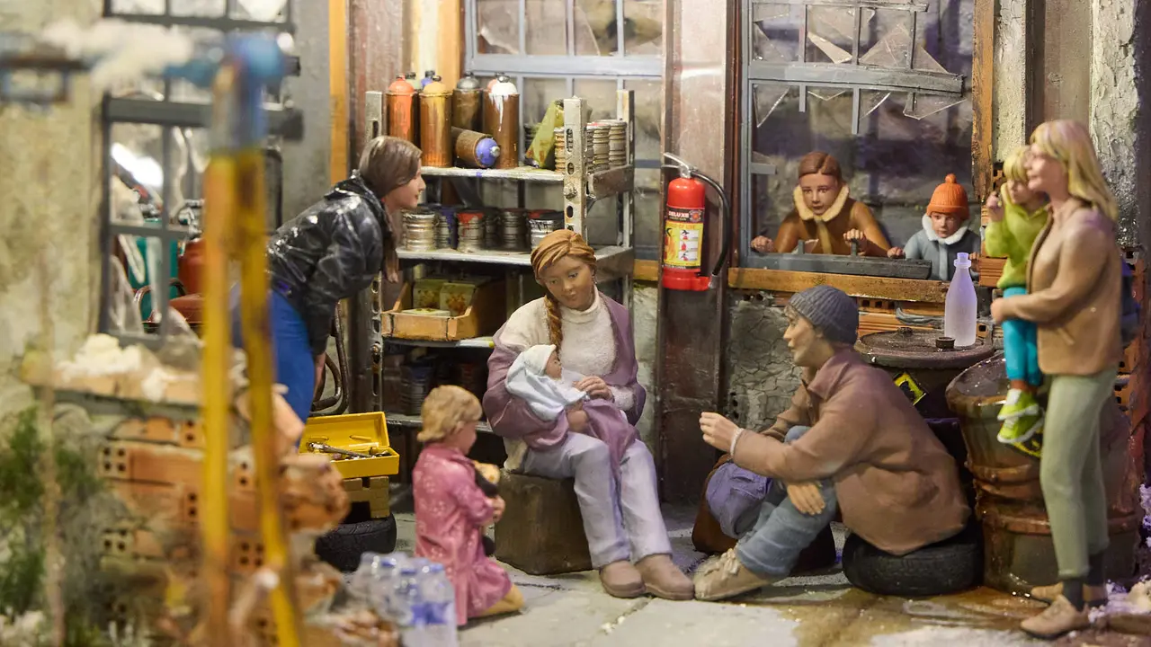Tradicional exposición de Belenes en Baluarte organizada por la Asociación de Belenistas de Pamplona. IÑIGO ALZUGARAY