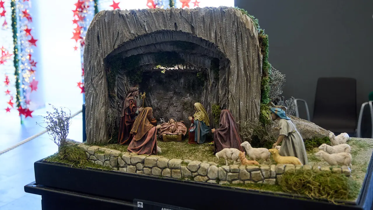 Tradicional exposición de Belenes en Baluarte organizada por la Asociación de Belenistas de Pamplona. IÑIGO ALZUGARAY