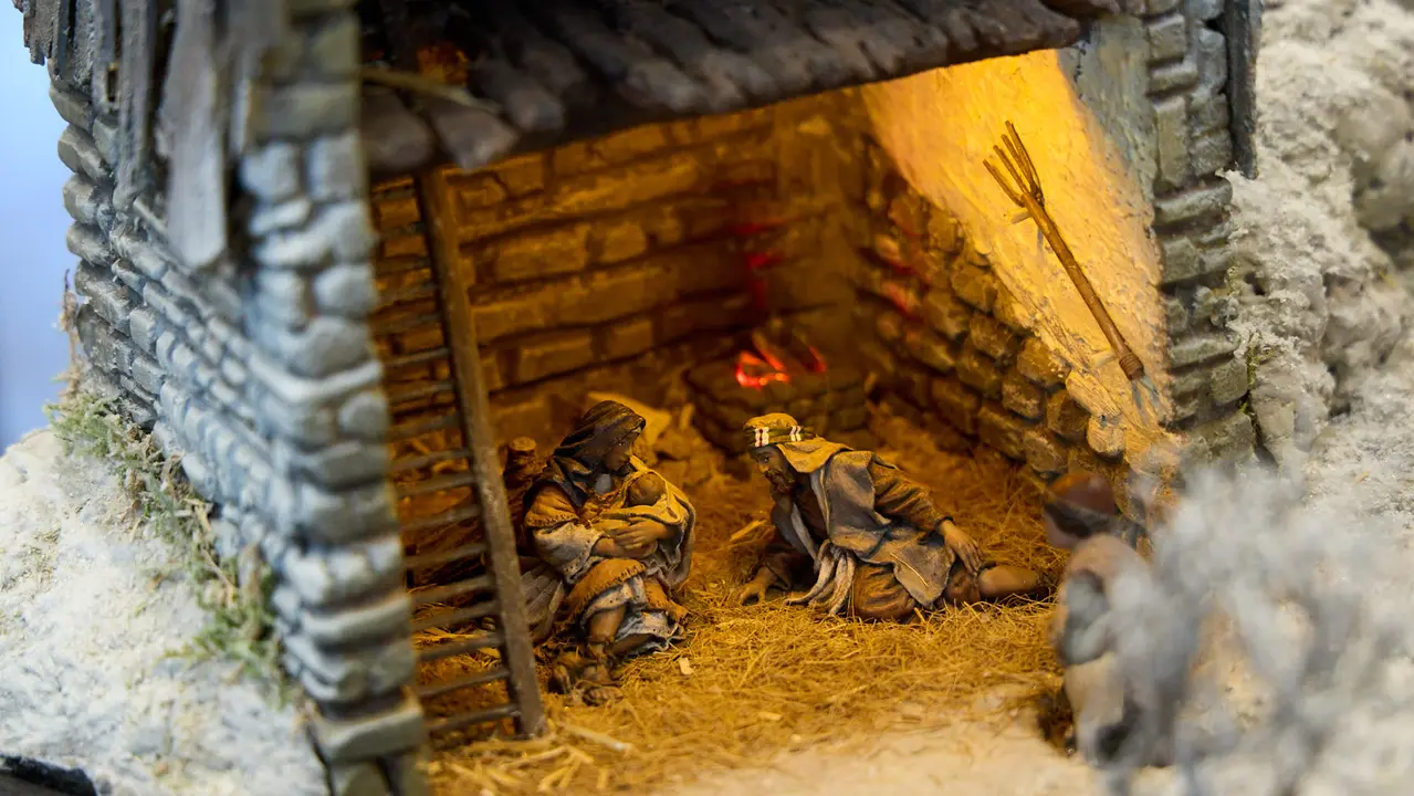 Tradicional exposición de Belenes en Baluarte organizada por la Asociación de Belenistas de Pamplona. IÑIGO ALZUGARAY