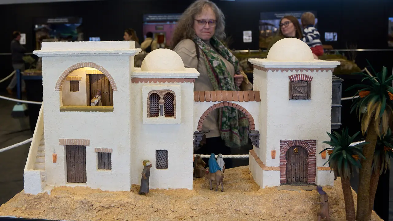 Tradicional exposición de Belenes en Baluarte organizada por la Asociación de Belenistas de Pamplona. IÑIGO ALZUGARAY