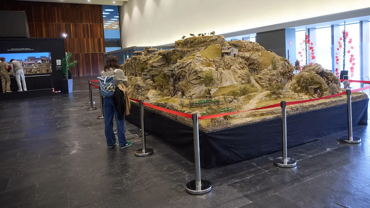 Tradicional exposición de Belenes en Baluarte organizada por la Asociación de Belenistas de Pamplona. IÑIGO ALZUGARAY