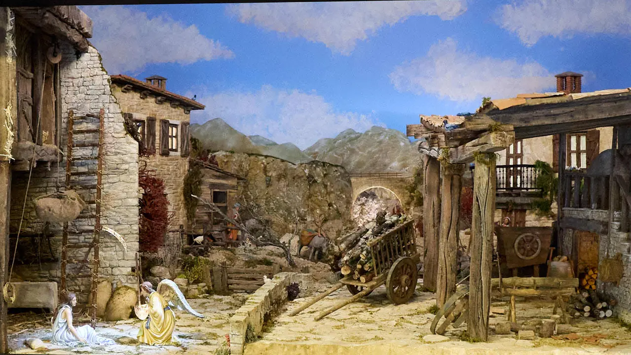 Tradicional exposición de Belenes en Baluarte organizada por la Asociación de Belenistas de Pamplona. IÑIGO ALZUGARAY