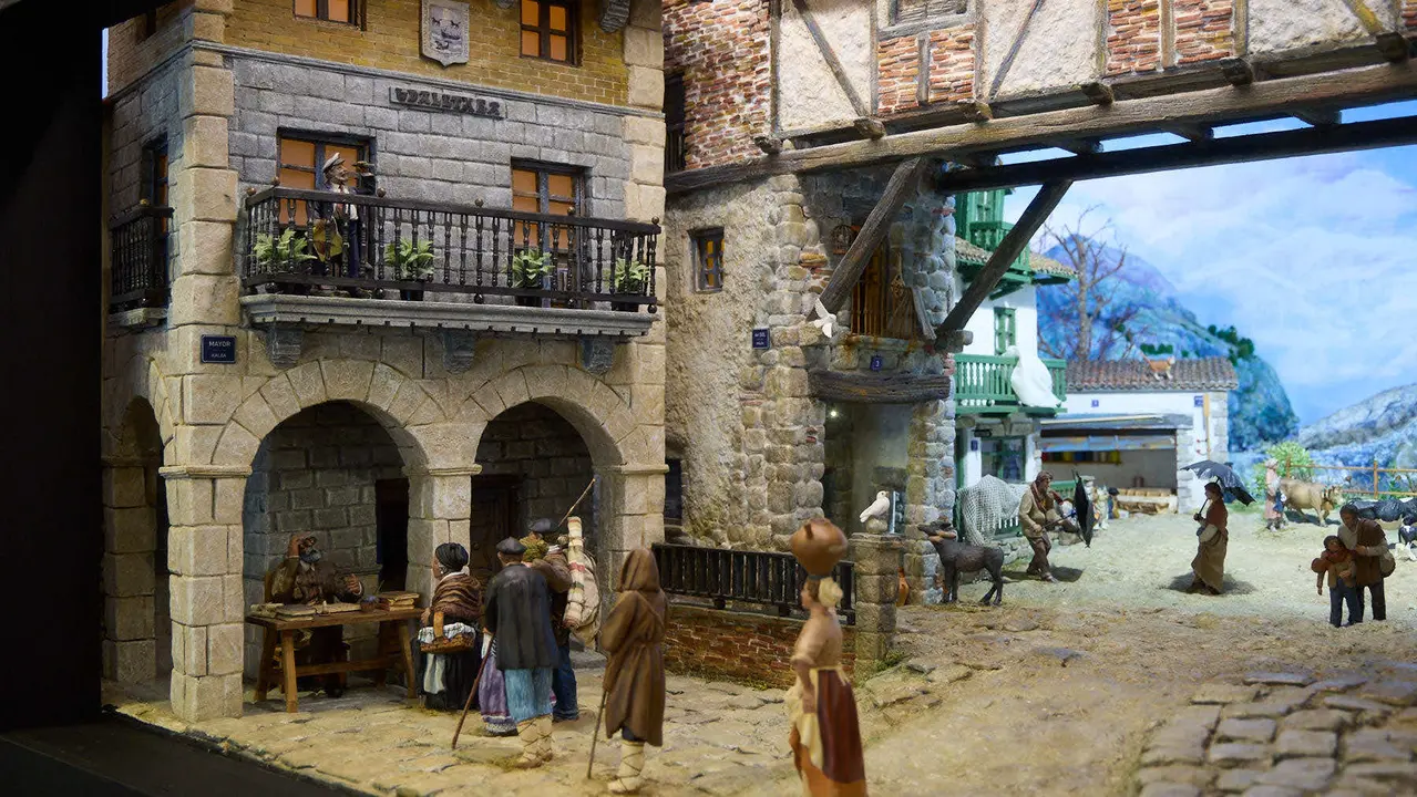 Tradicional exposición de Belenes en Baluarte organizada por la Asociación de Belenistas de Pamplona. IÑIGO ALZUGARAY