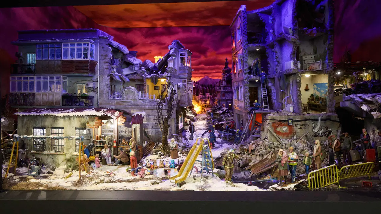 Tradicional exposición de Belenes en Baluarte organizada por la Asociación de Belenistas de Pamplona. IÑIGO ALZUGARAY