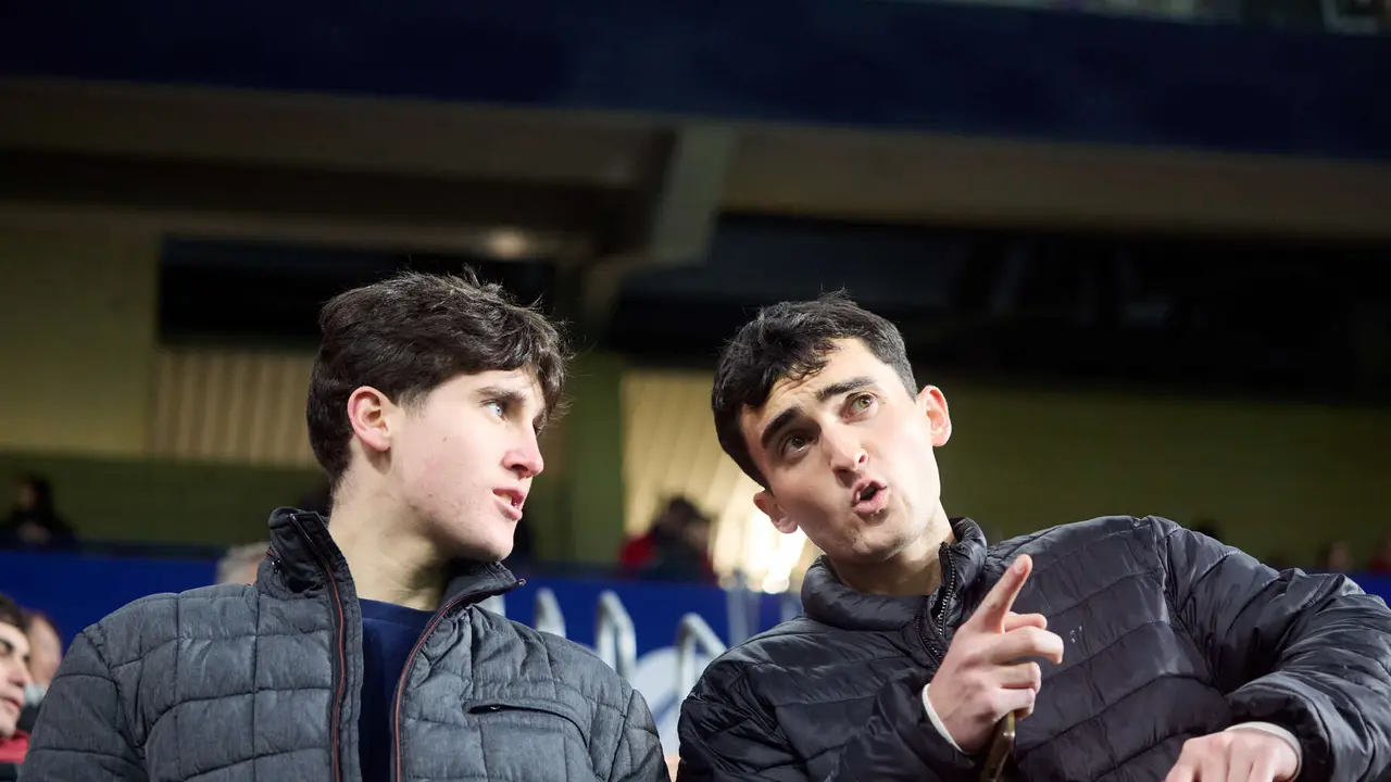 La grada del estadio de El Sadar durante el partido de La Liga EA Sports entre CA Osasuna y Levante UD disputado en Pamplona. IÑIGO ALZUGARAY
