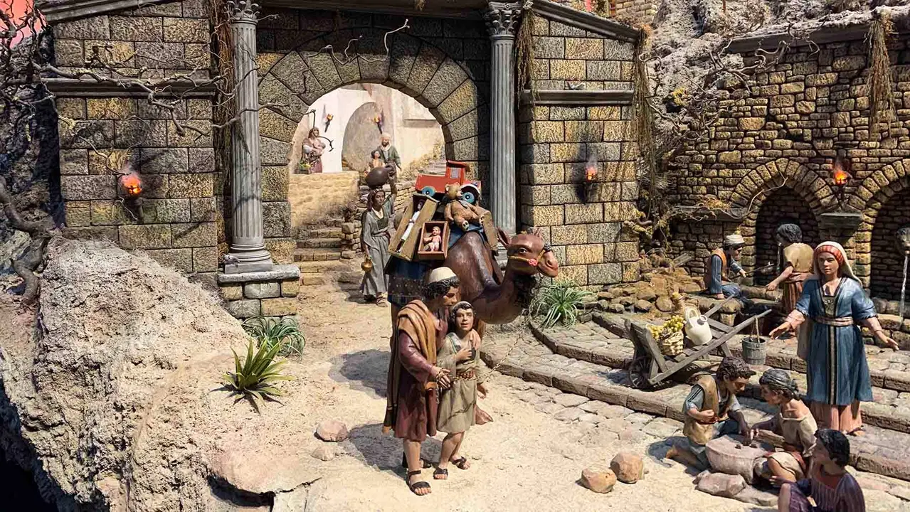 El Belén Monumental colocado en la Casa de Cultura de Villava. Navarra.com