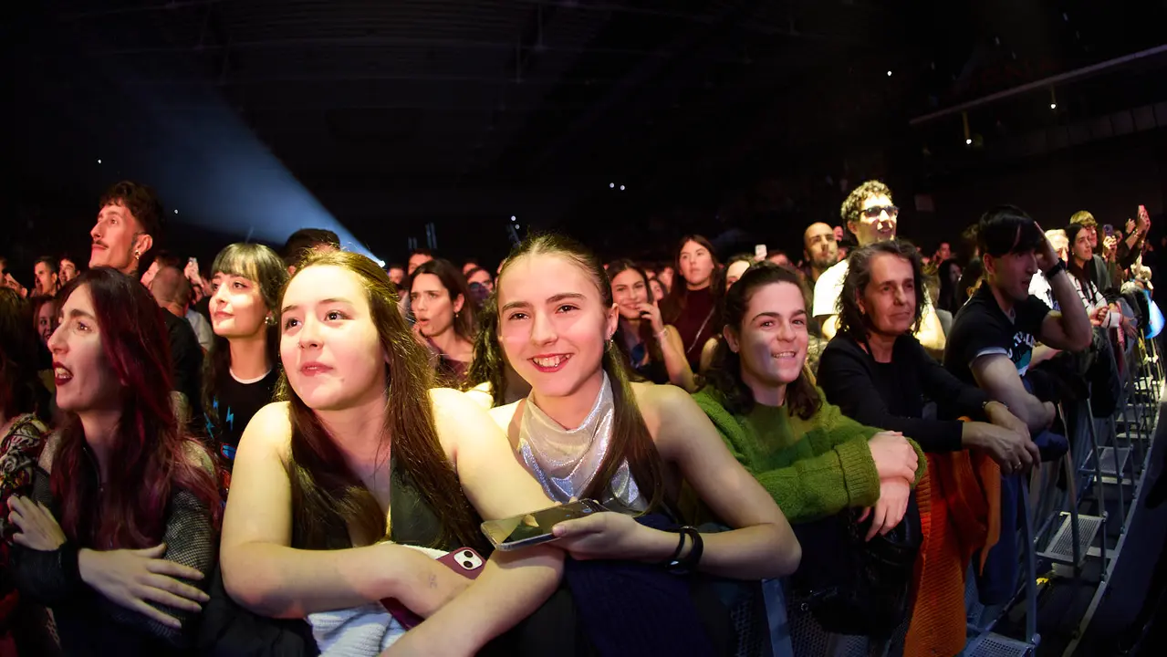 Concierto de Fito & Fitipaldis en el pabellón Navarra Arena dentro de su gira Aullidos Tour que sirve de presentación de su nuevo disco El monte de los aullidos. IÑIGO ALZUGARAY