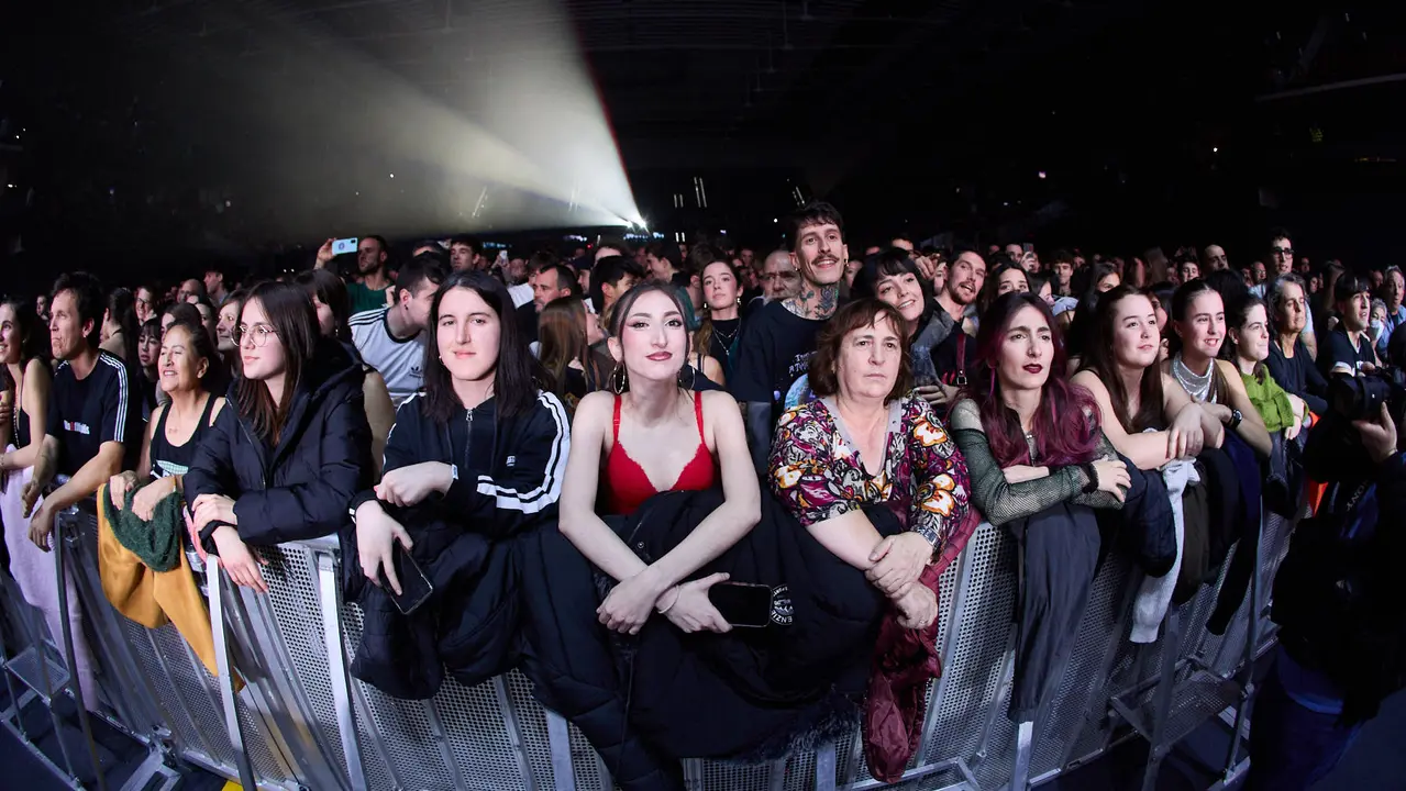 Concierto de Fito & Fitipaldis en el pabellón Navarra Arena dentro de su gira Aullidos Tour que sirve de presentación de su nuevo disco El monte de los aullidos. IÑIGO ALZUGARAY