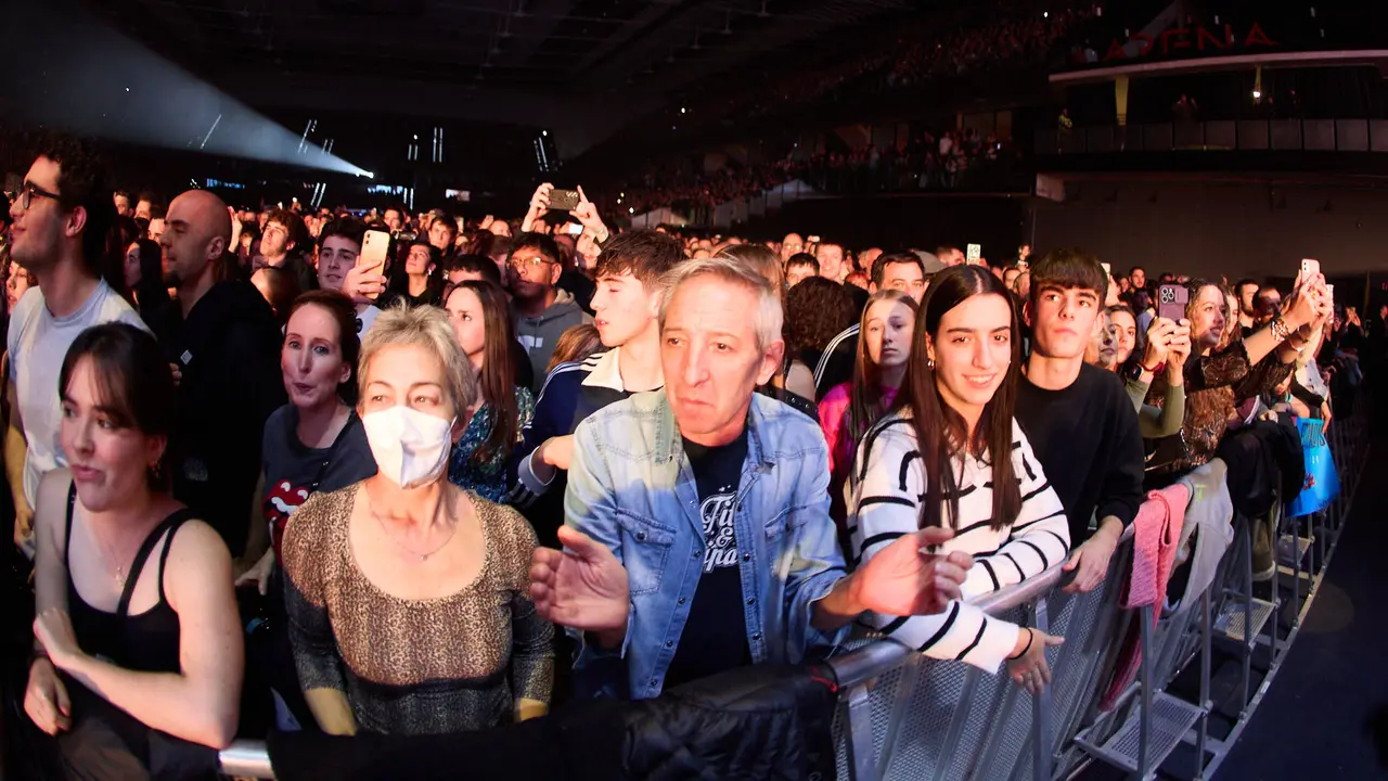 Concierto de Fito & Fitipaldis en el pabellón Navarra Arena dentro de su gira Aullidos Tour que sirve de presentación de su nuevo disco El monte de los aullidos. IÑIGO ALZUGARAY