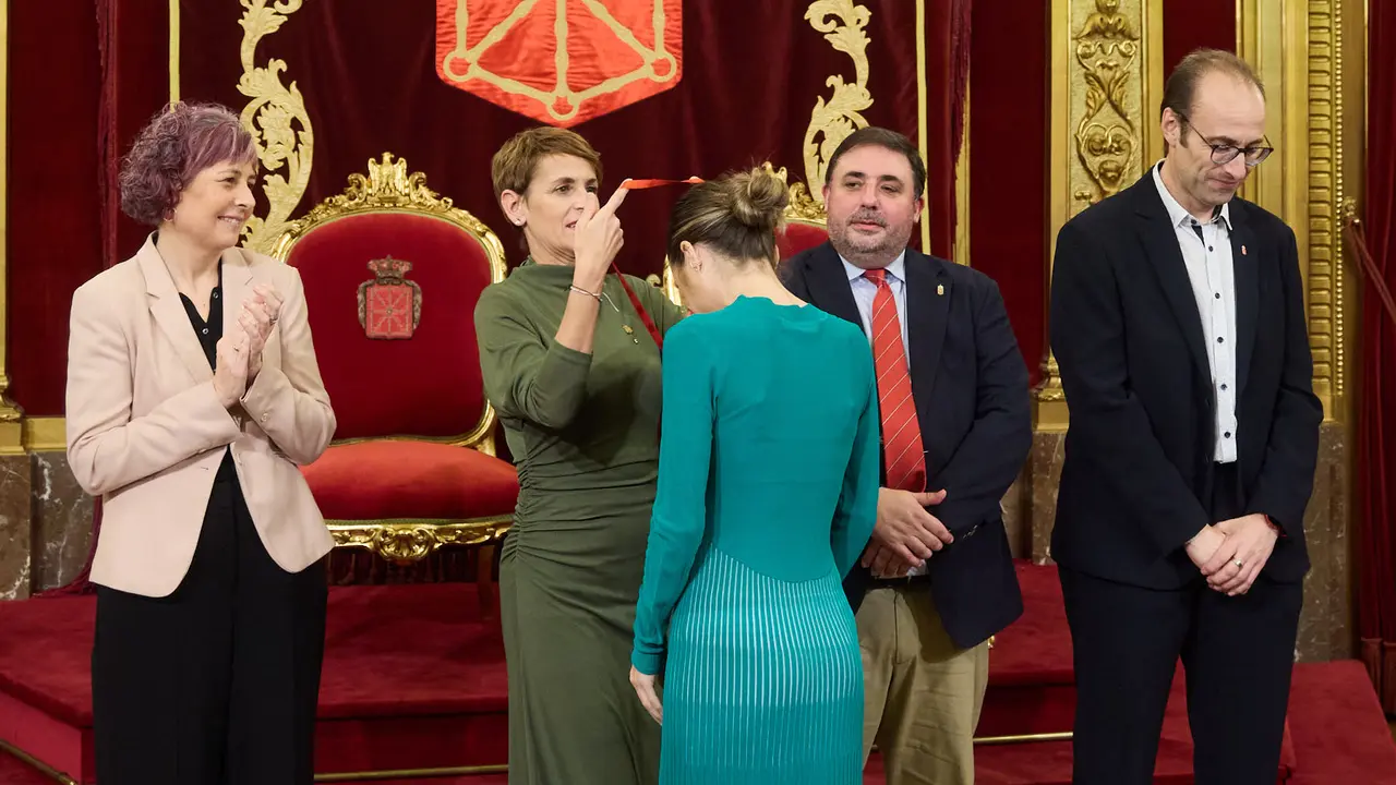 La presidenta Mar&iacute;a Chivite preside la entrega de Medallas al M&eacute;rito Deportivo 2025 en Navarra. I&Ntilde;IGO ALZUGARAY