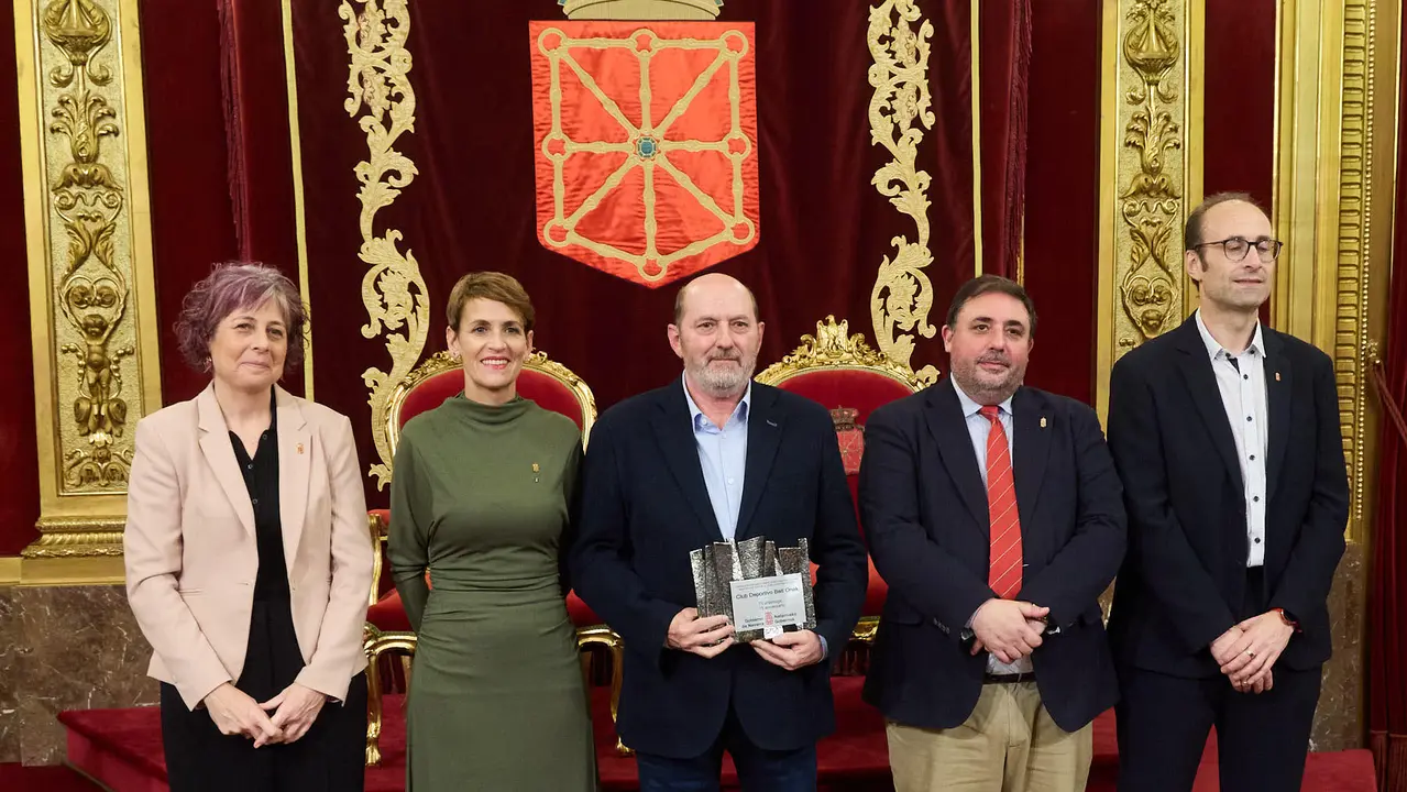 La presidenta Mar&iacute;a Chivite preside la entrega de Medallas al M&eacute;rito Deportivo 2025 en Navarra. I&Ntilde;IGO ALZUGARAY