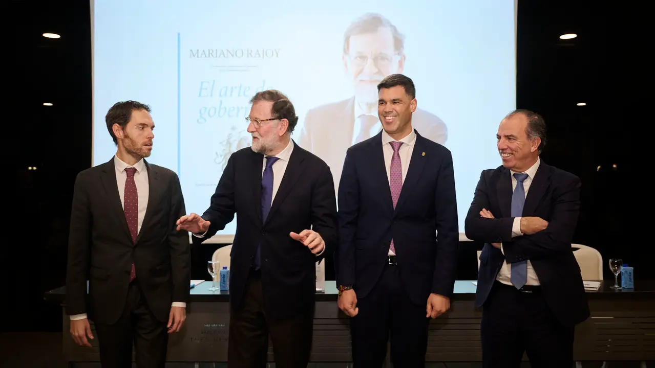 El expresidente del Gobierno de Espa&ntilde;a, Mariano Rajoy Brey, presenta su libro 'El arte de gobernar' en un acto presentado por los populares Sergio Sayas y Carlos Garc&iacute;a Adanero que clausurar&aacute; el presidente del PPN, Javier Garc&iacute;a. PABLO LASAOSA