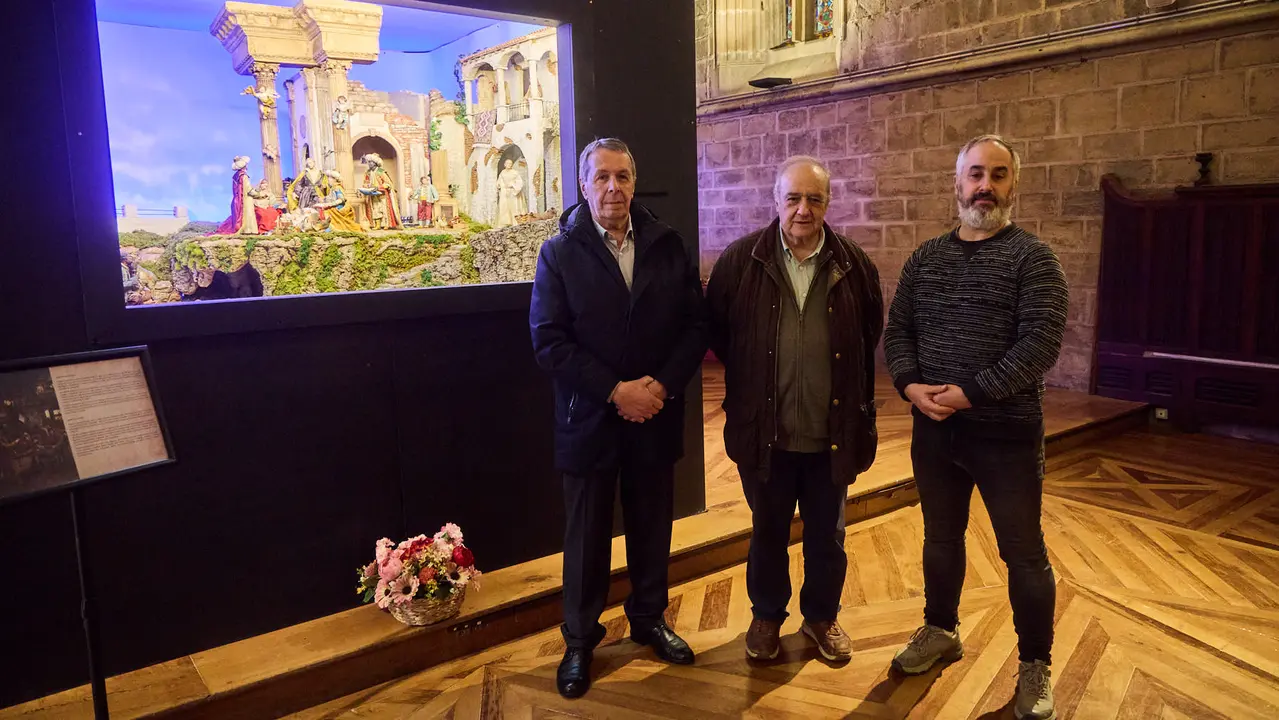 Presentaci&oacute;n de la exposici&oacute;n de belenes en la Catedral de Pamplona. I&Ntilde;IGO ALZUGARAY
