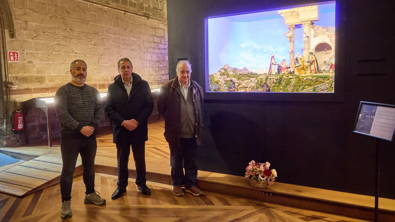 Presentaci&oacute;n de la exposici&oacute;n de belenes en la Catedral de Pamplona. I&Ntilde;IGO ALZUGARAY