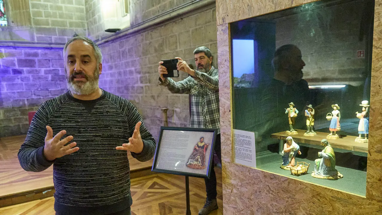 Presentaci&oacute;n de la exposici&oacute;n de belenes en la Catedral de Pamplona. I&Ntilde;IGO ALZUGARAY