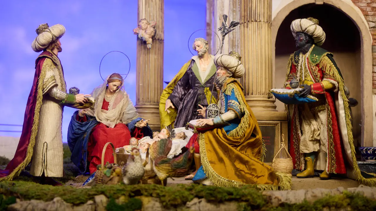 Presentaci&oacute;n de la exposici&oacute;n de belenes en la Catedral de Pamplona. I&Ntilde;IGO ALZUGARAY