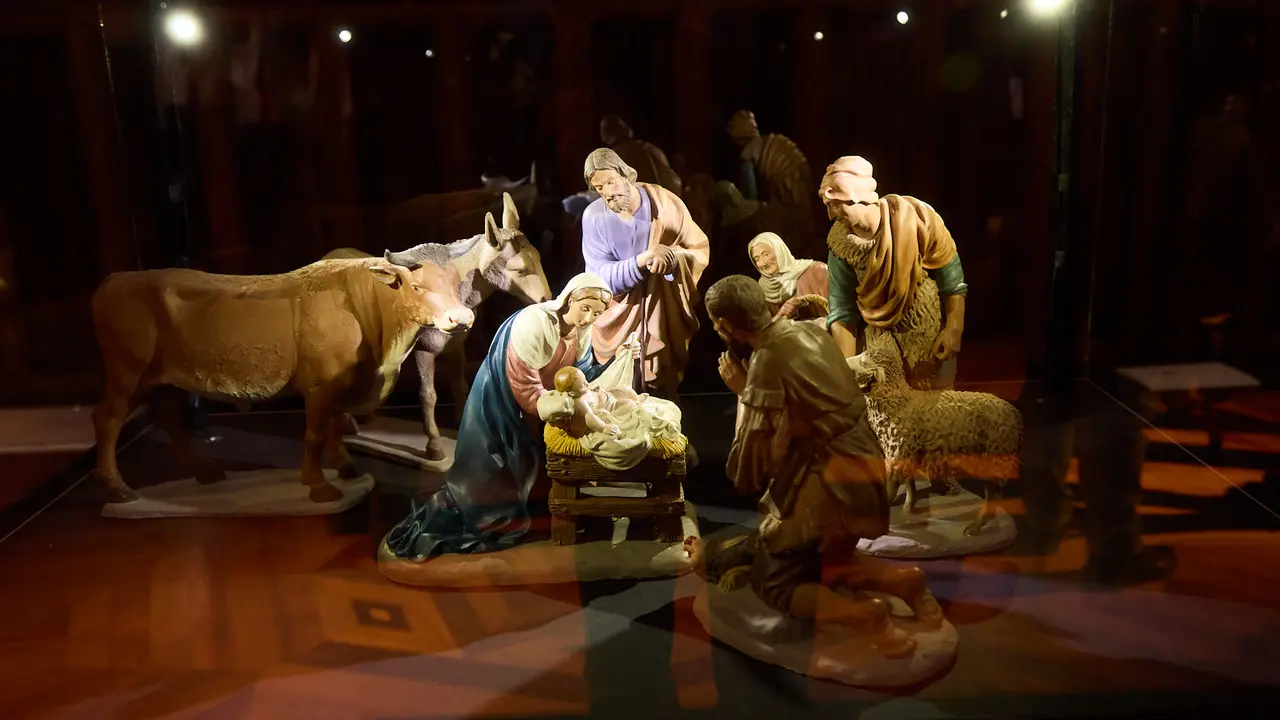 Presentaci&oacute;n de la exposici&oacute;n de belenes en la Catedral de Pamplona. I&Ntilde;IGO ALZUGARAY