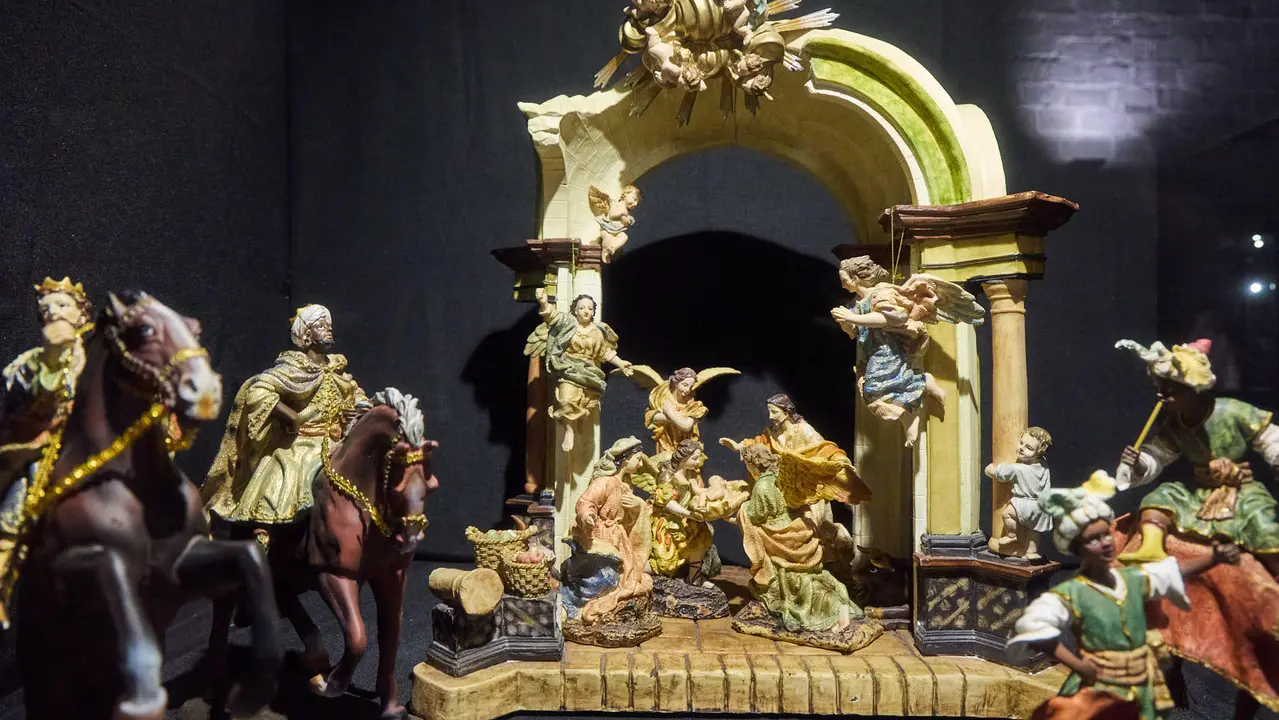 Presentaci&oacute;n de la exposici&oacute;n de belenes en la Catedral de Pamplona. I&Ntilde;IGO ALZUGARAY