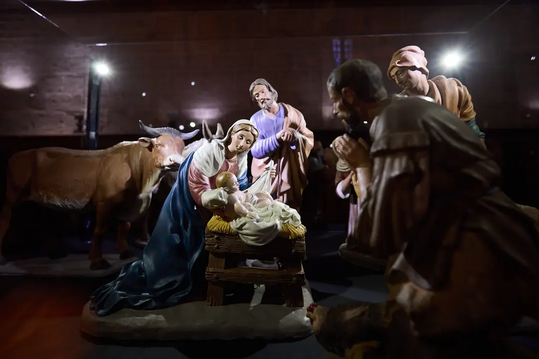 Presentaci&oacute;n de la exposici&oacute;n de belenes en la Catedral de Pamplona. I&Ntilde;IGO ALZUGARAY
