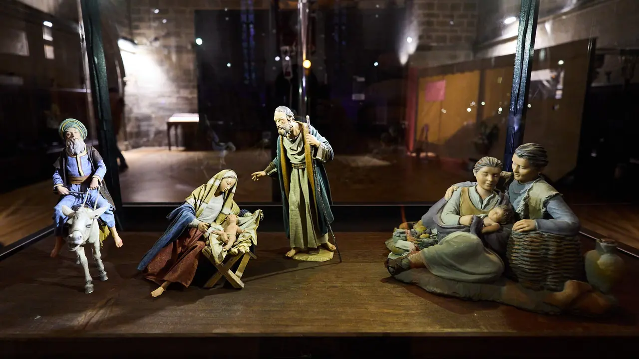 Presentaci&oacute;n de la exposici&oacute;n de belenes en la Catedral de Pamplona. I&Ntilde;IGO ALZUGARAY