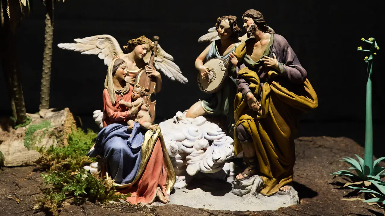 Presentaci&oacute;n de la exposici&oacute;n de belenes en la Catedral de Pamplona. I&Ntilde;IGO ALZUGARAY