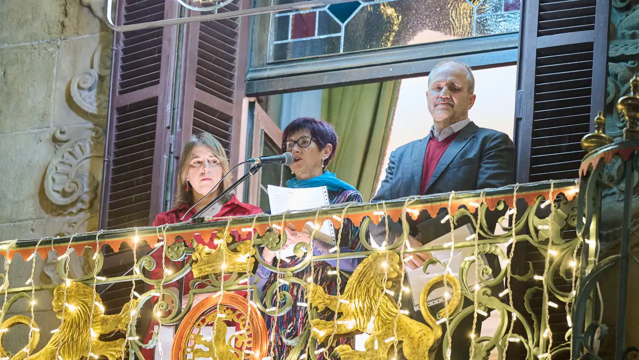 Preg&oacute;n navide&ntilde;o 2025 organizado por el Ayuntamiento de Pamplona. PABLO LASAOSA