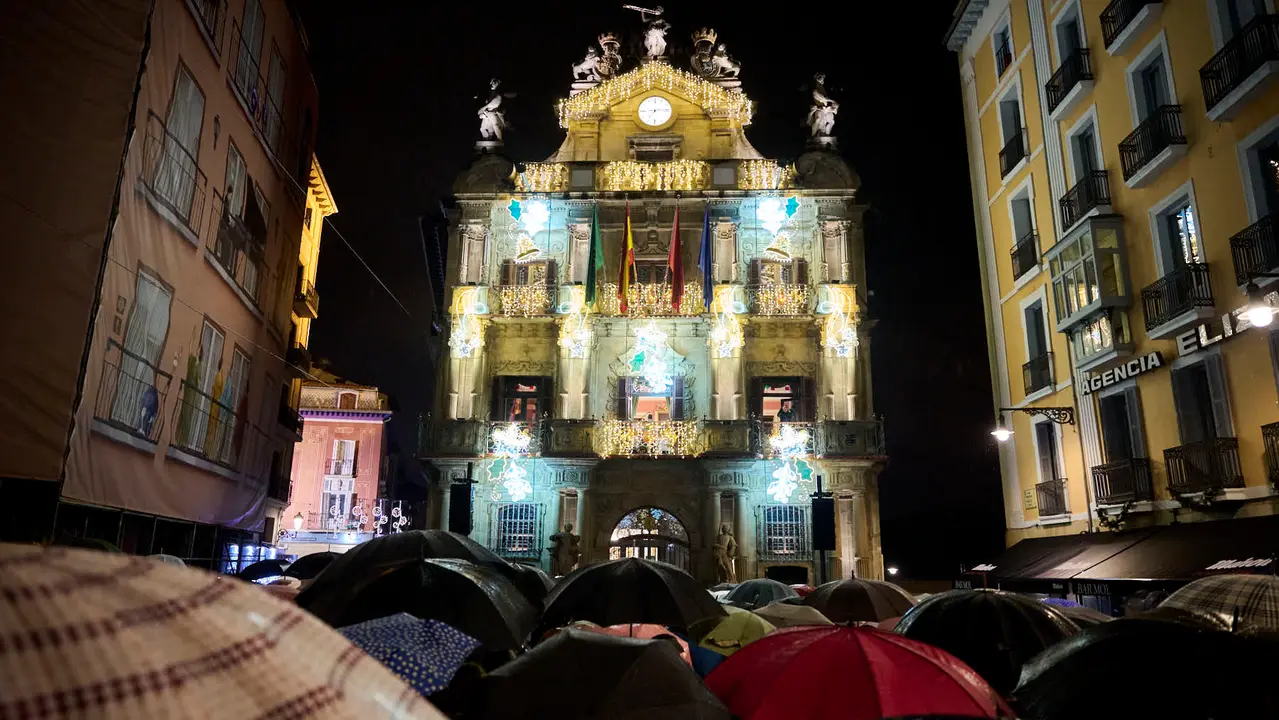 Preg&oacute;n navide&ntilde;o 2025 organizado por el Ayuntamiento de Pamplona. PABLO LASAOSA