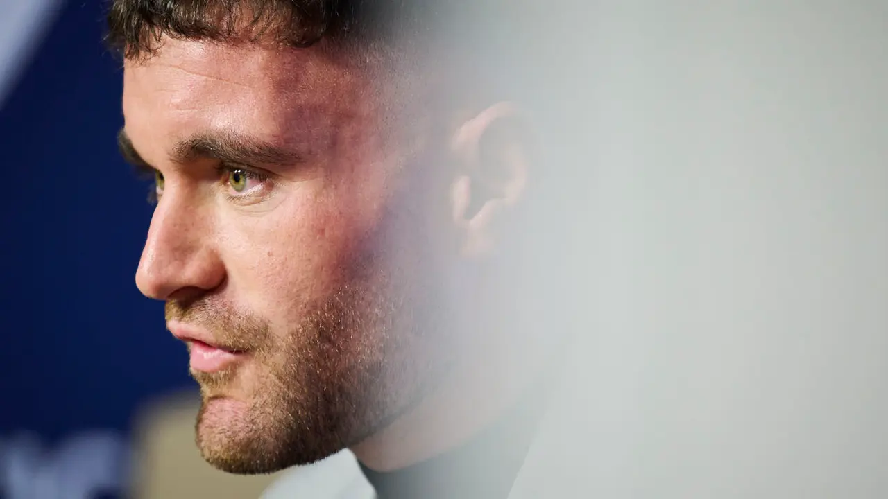 Presentaci&oacute;n de Javi Gal&aacute;n, nuevo jugador de Osasuna para lo que queda de temporada 2025/2026. PABLO LASAOSA