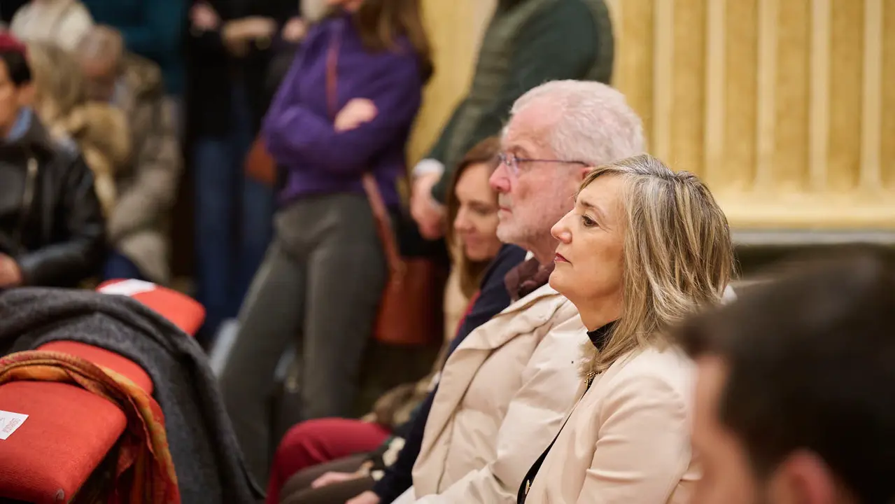 Primer pelda&ntilde;o de la tradicional escalerica de San Ferm&iacute;n 2026. PABLO LASAOSA