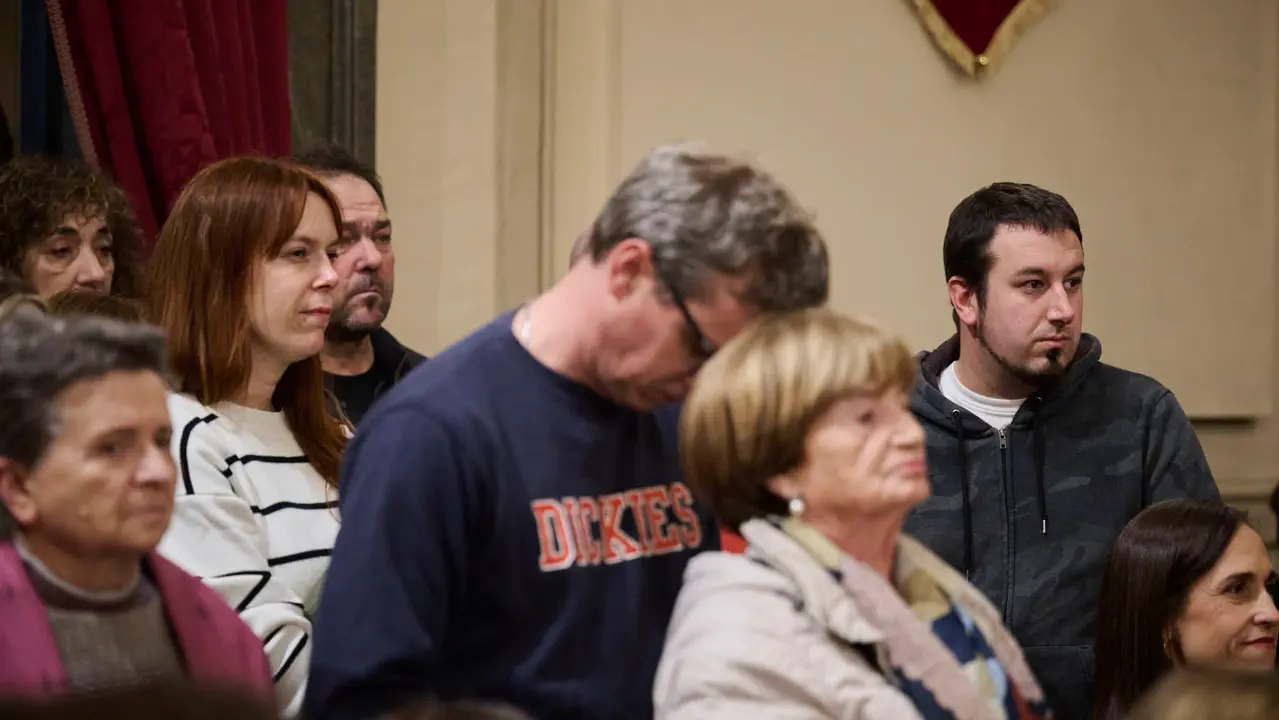 Primer pelda&ntilde;o de la tradicional escalerica de San Ferm&iacute;n 2026. PABLO LASAOSA
