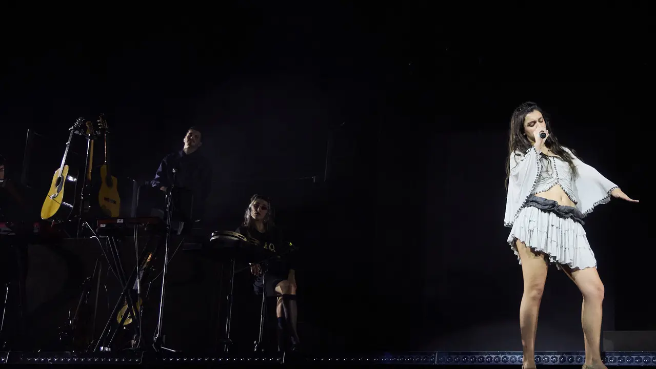 Concierto de Amaia en el pabell&oacute;n Navarra Arena con el que inicia su gira de Arenas 2026. I&Ntilde;IGO ALZUGARAY