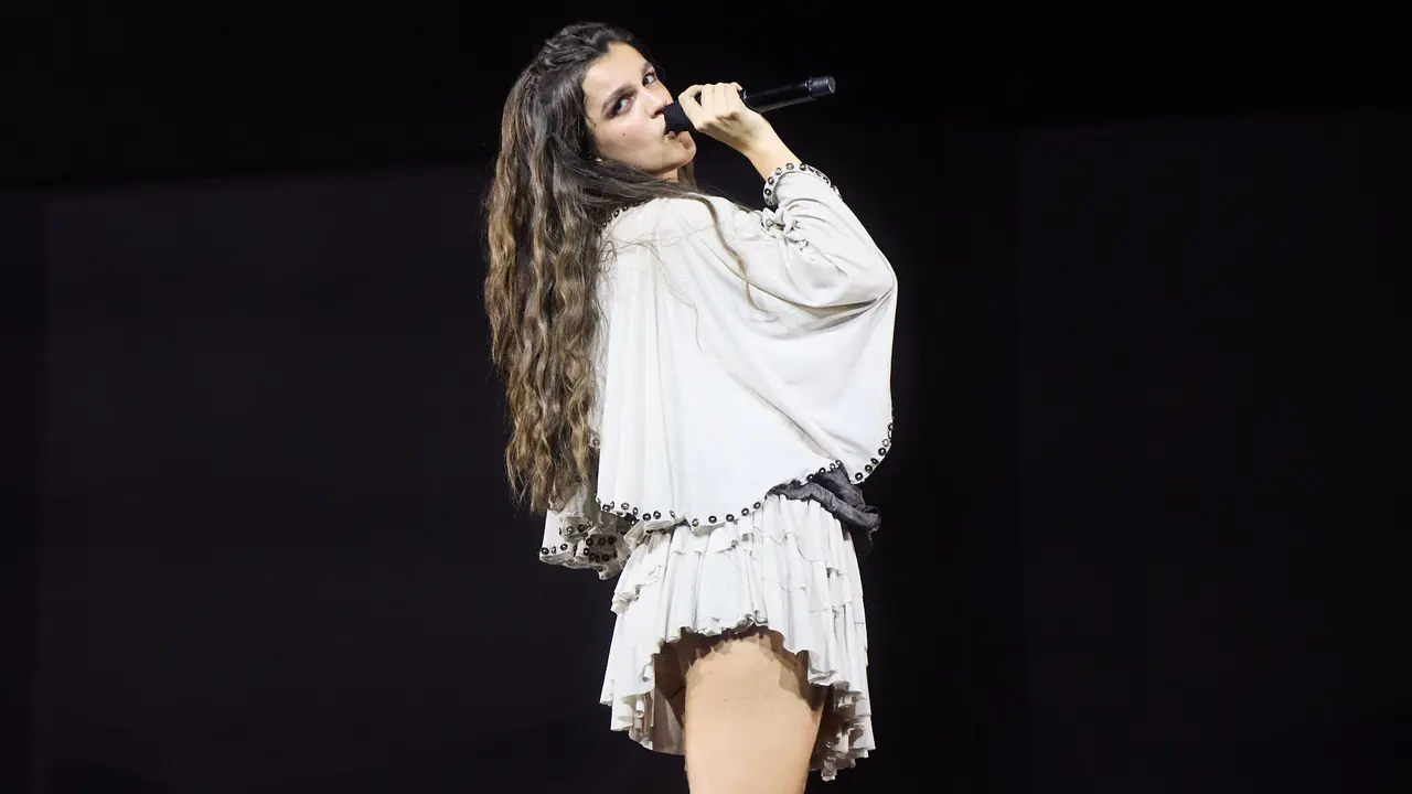Concierto de Amaia en el pabell&oacute;n Navarra Arena con el que inicia su gira de Arenas 2026. I&Ntilde;IGO ALZUGARAY