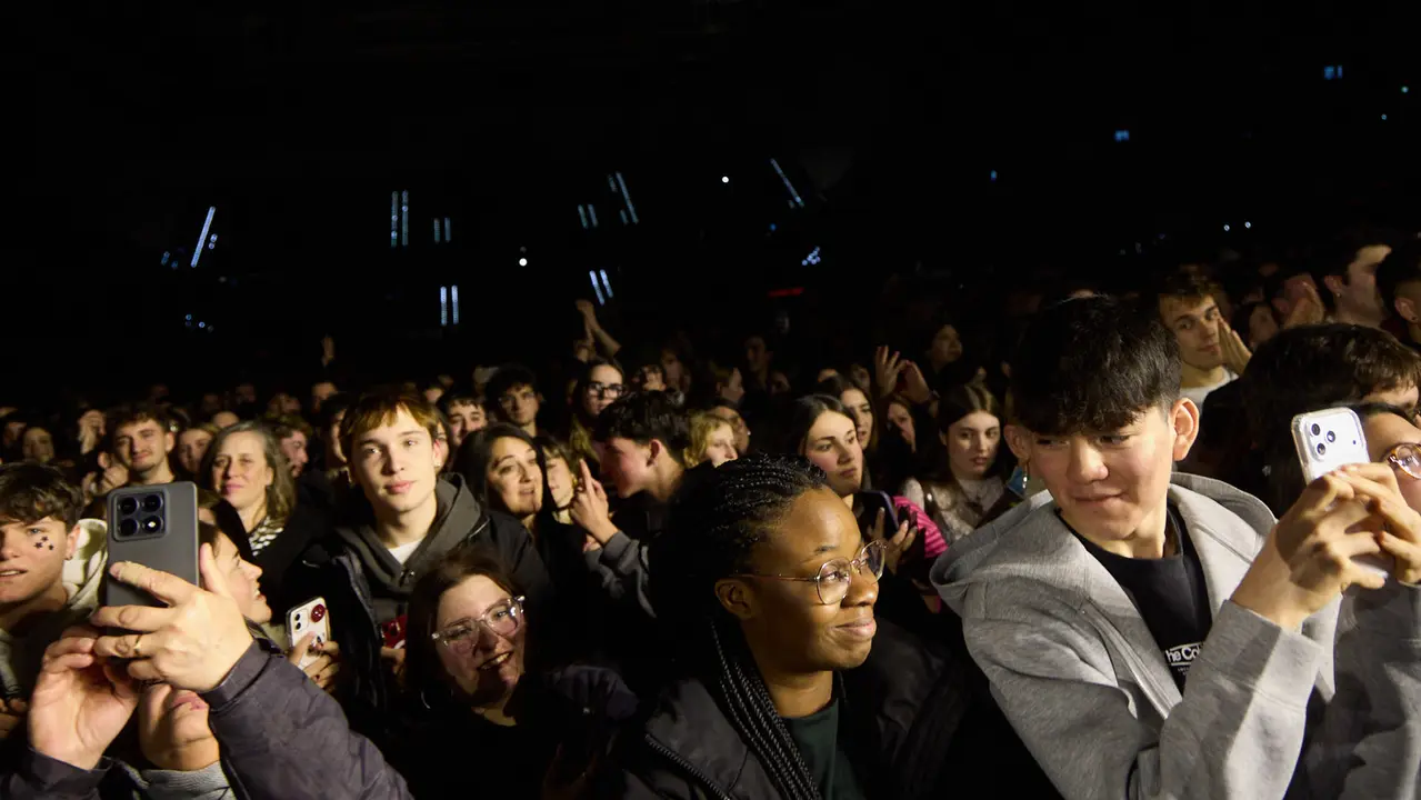 Concierto de Amaia en el pabell&oacute;n Navarra Arena con el que inicia su gira de Arenas 2026. I&Ntilde;IGO ALZUGARAY