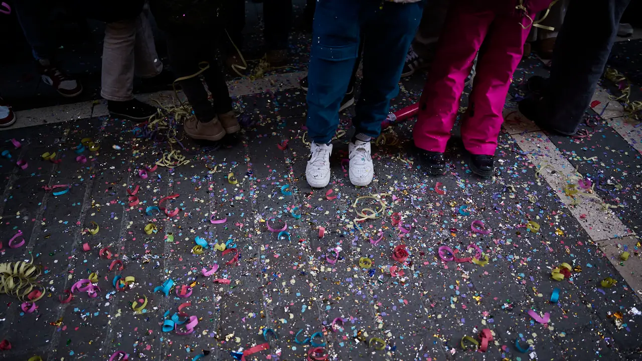 Los Reyes Magos llegan a Pamplona por el Portal de Francia en la cabalgata de 2026. PABLO LASAOSA