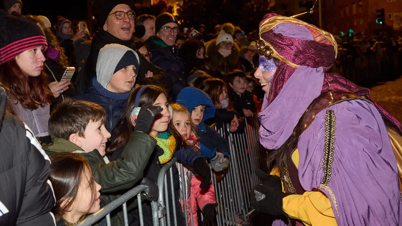 Cabalgata de los Reyes Magos por las calles de Pamplona. I&Ntilde;IGO ALZUGARAY