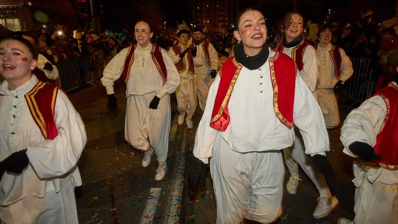 Cabalgata de los Reyes Magos por las calles de Pamplona. I&Ntilde;IGO ALZUGARAY